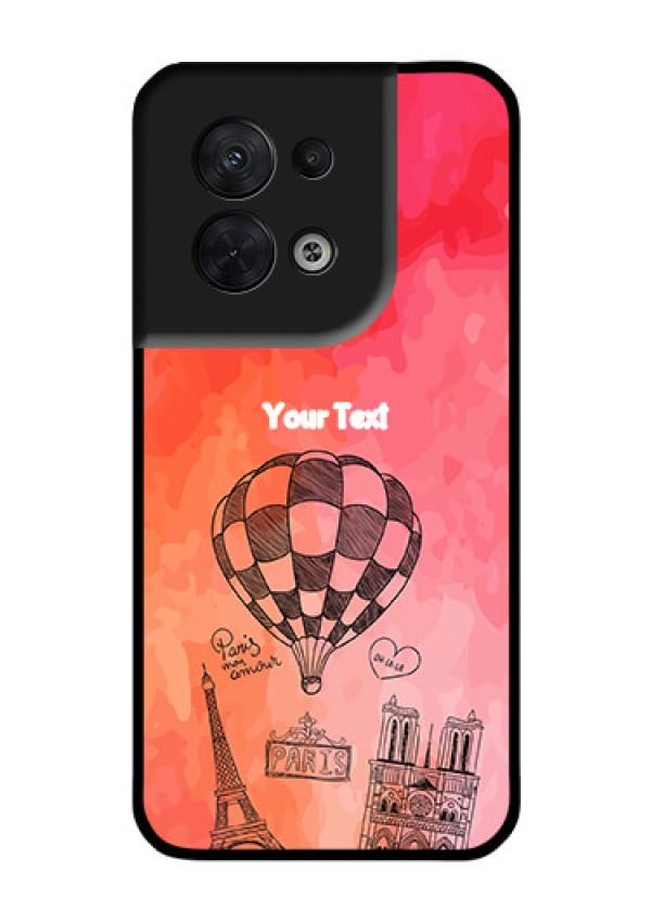 Oppo Reno 8 5G Custom Glass Phone Case - Paris Theme Design