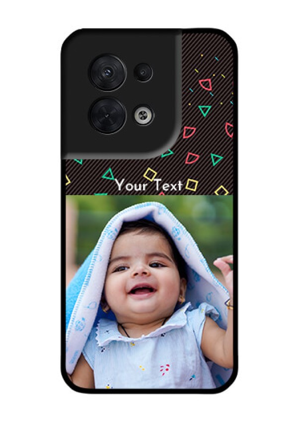 Oppo Reno 8 5G Custom Glass Phone Case - with confetti birthday design