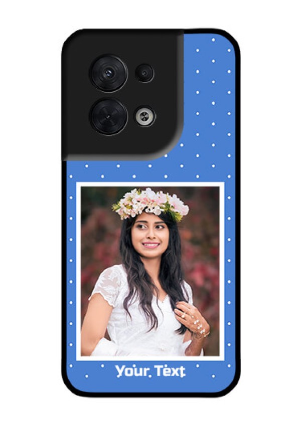 Oppo Reno 8 5G Photo Printing on Glass Case - Polka dots design