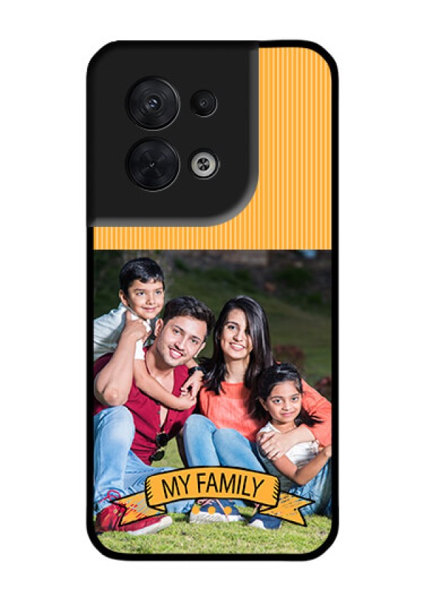 Oppo Reno 8 5G Custom Glass Phone Case - My Family Design