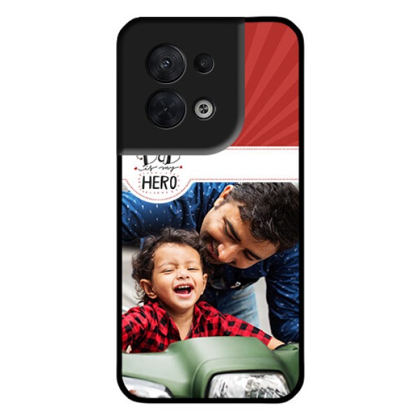 Oppo Reno 8 5G Photo Printing on Glass Case - My Dad Hero Design