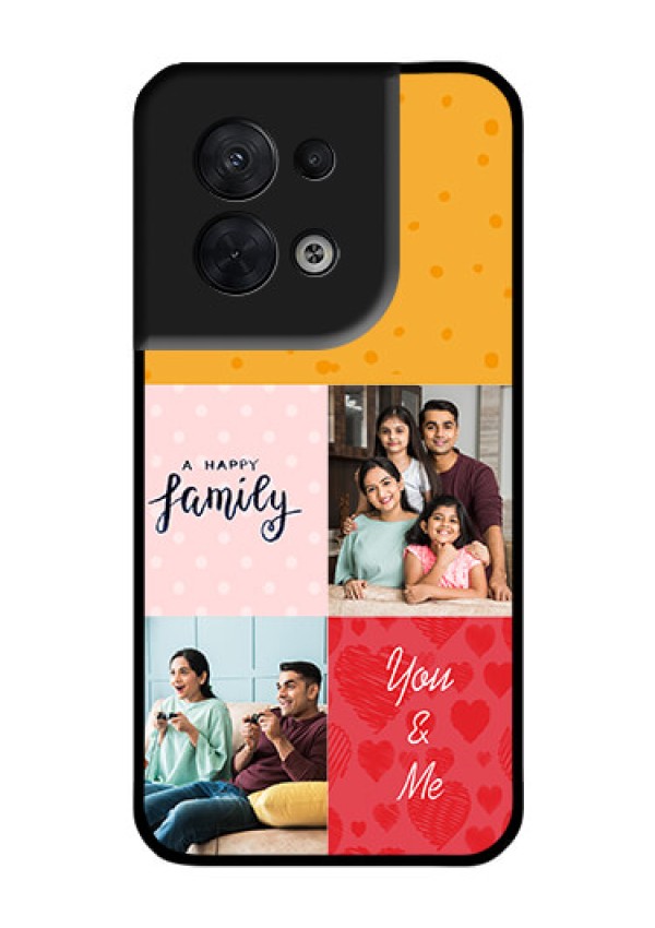 Oppo Reno 8 5G Personalized Glass Phone Case - Images with Quotes Design