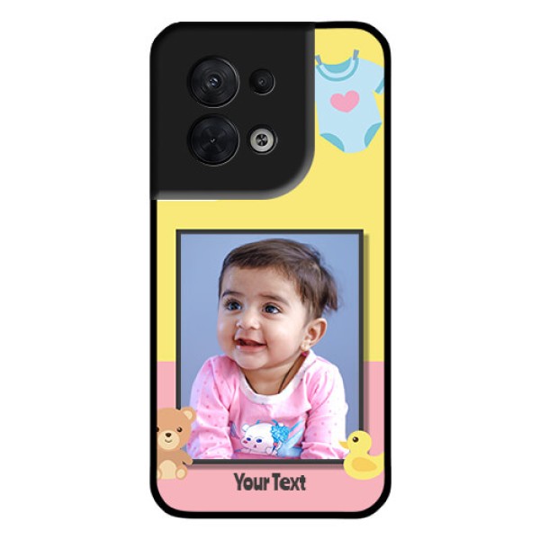 Oppo Reno 8 5G Photo Printing on Glass Case - Kids 2 Color Design