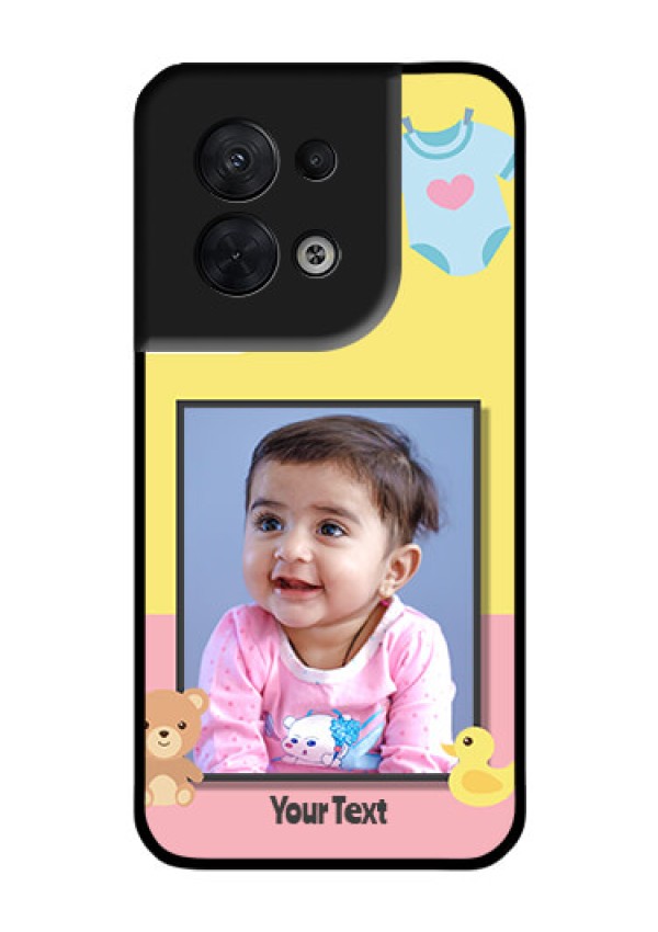Oppo Reno 8 5G Photo Printing on Glass Case - Kids 2 Color Design