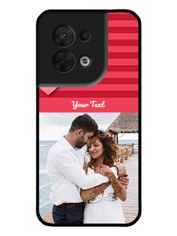 Custom Oppo Reno 8 5G Custom Glass Phone Case - Valentines Day Design