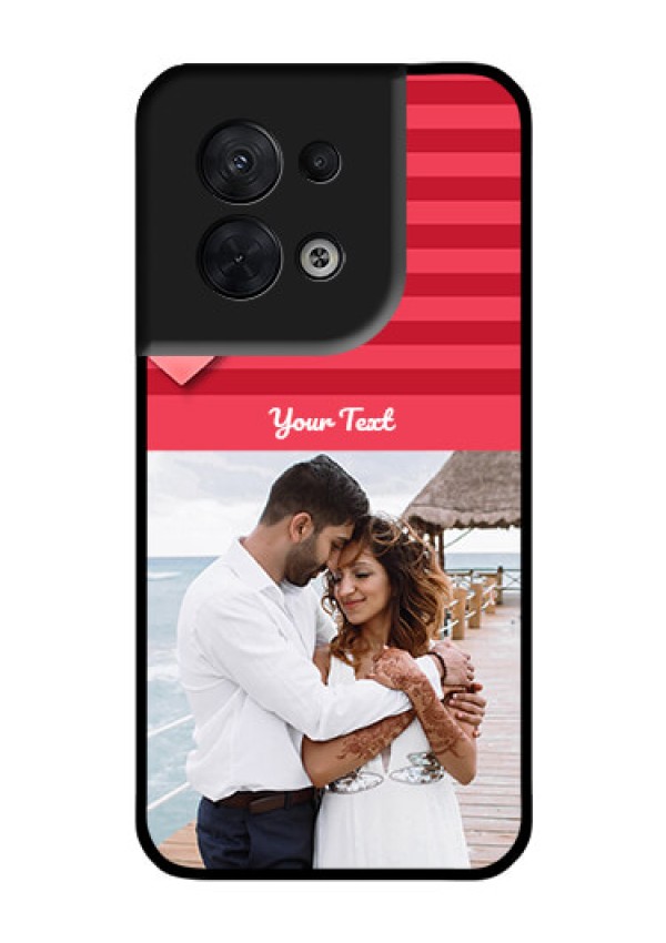 Oppo Reno 8 5G Custom Glass Phone Case - Valentines Day Design