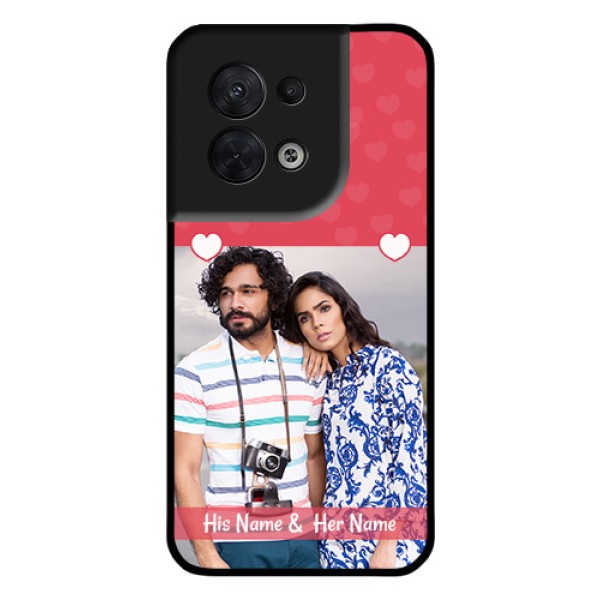 Oppo Reno 8 5G Photo Printing on Glass Case - Simple Love Design