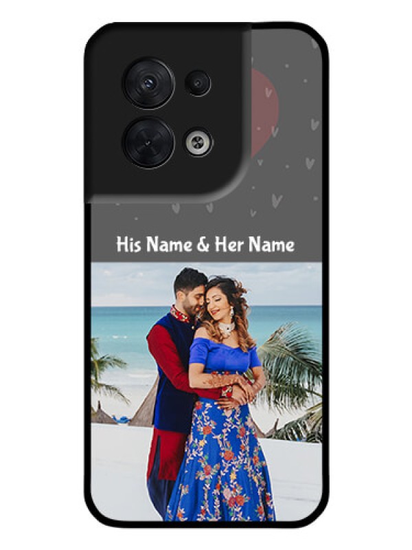 Custom Oppo Reno 8 5G Custom Glass Mobile Case - Buy Love Design with Photo Online