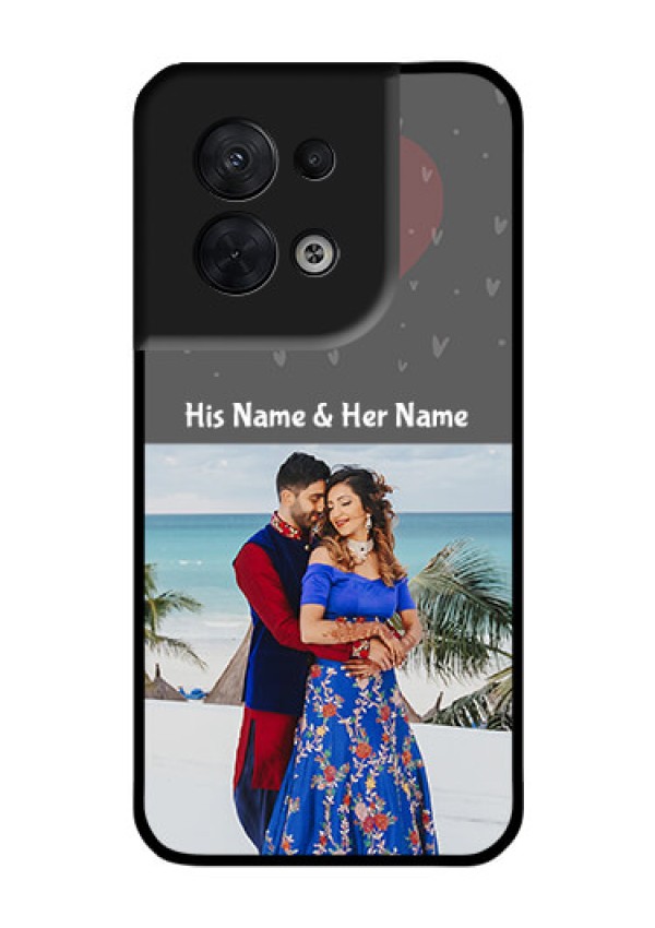 Oppo Reno 8 5G Custom Glass Mobile Case - Buy Love Design with Photo Online