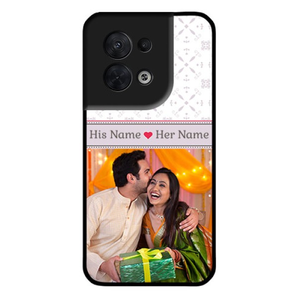 Oppo Reno 8 5G Custom Glass Mobile Case - with Photo and Ethnic Design
