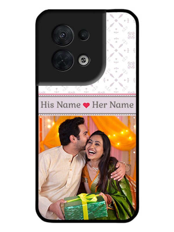 Custom Oppo Reno 8 5G Custom Glass Mobile Case - with Photo and Ethnic Design