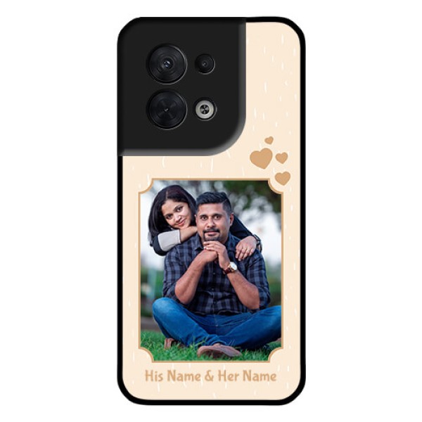Oppo Reno 8 5G Custom Glass Phone Case - with confetti love design Oppo Reno 8 5G Custom Glass Phone Case - with confetti love design