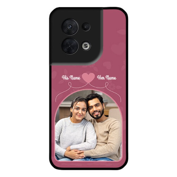 Oppo Reno 8 5G Photo Printing on Glass Case - Love Floral Design