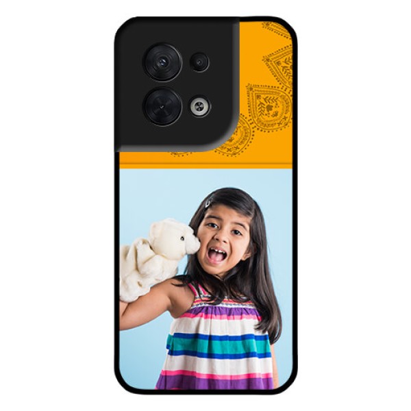 Oppo Reno 8 5G Personalized Glass Phone Case - Photo Wedding Design