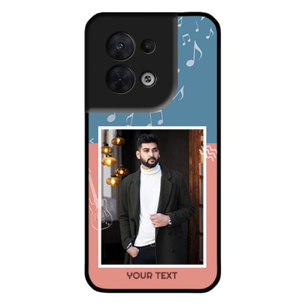 Oppo Reno 8 5G Photo Printing on Glass Case - with Color Musical Note Design Oppo Reno 8 5G Photo Printing on Glass Case - with Color Musical Note Design