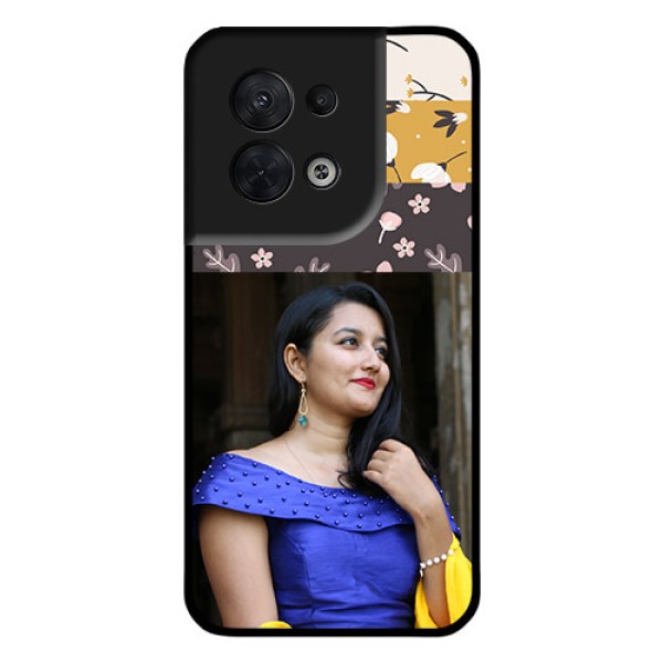 Oppo Reno 8 5G Custom Glass Phone Case - Stylish Floral Design