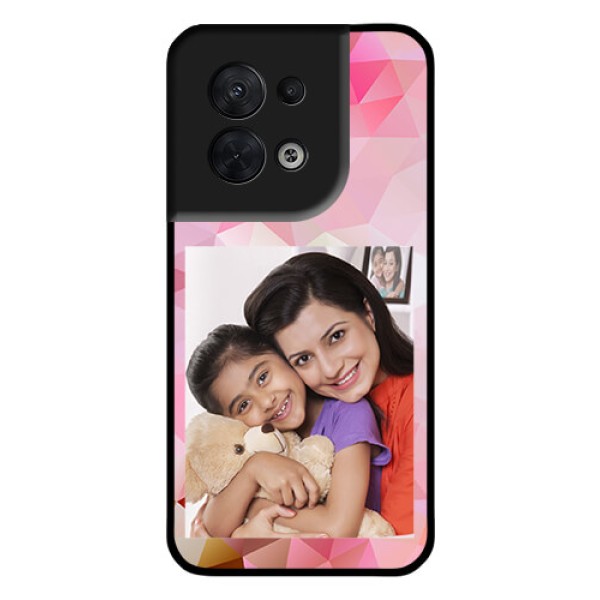 Oppo Reno 8 5G Photo Printing on Glass Case - Abstract Triangle Design Oppo Reno 8 5G Photo Printing on Glass Case - Abstract Triangle Design