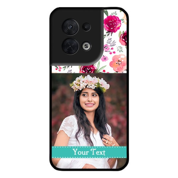 Oppo Reno 8 5G Custom Glass Phone Case - Watercolor Floral Design Oppo Reno 8 5G Custom Glass Phone Case - Watercolor Floral Design