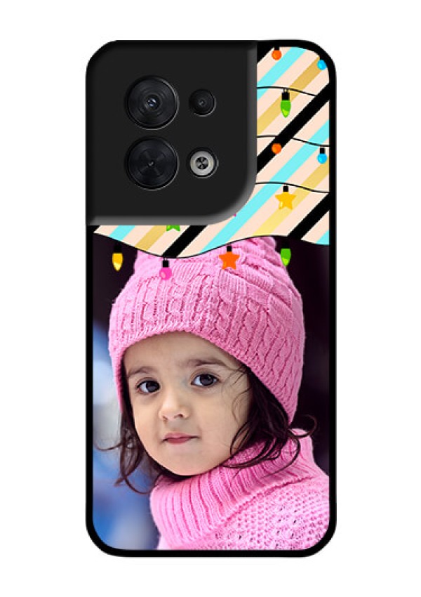 Oppo Reno 8 5G Custom Glass Mobile Case - Lights Hanging Design