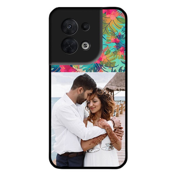 Oppo Reno 8 5G Photo Printing on Glass Case - Watercolor Floral Design Oppo Reno 8 5G Photo Printing on Glass Case - Watercolor Floral Design