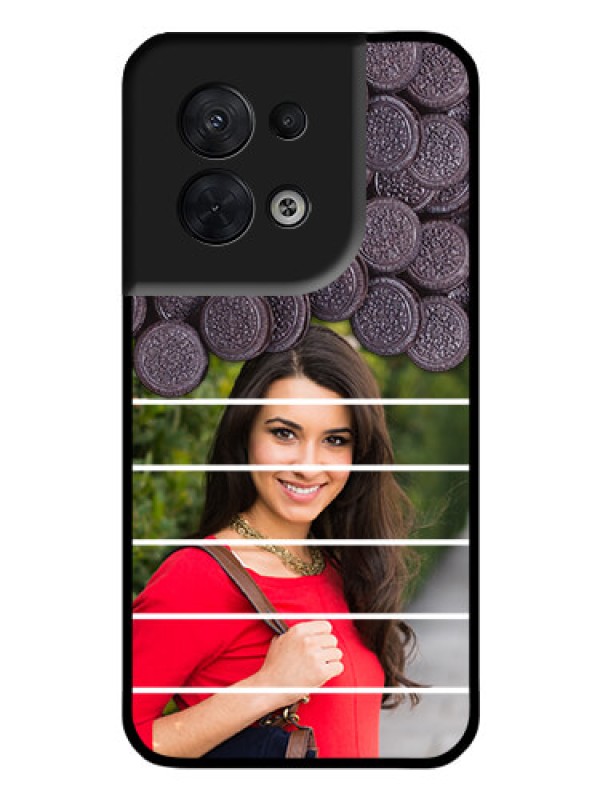 Custom Oppo Reno 8 5G Custom Glass Phone Case - with Oreo Biscuit Design