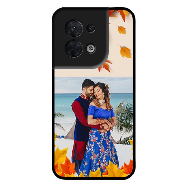 Oppo Reno 8 5G Photo Printing on Glass Case - Autumn Maple Leaves Design Oppo Reno 8 5G Photo Printing on Glass Case - Autumn Maple Leaves Design