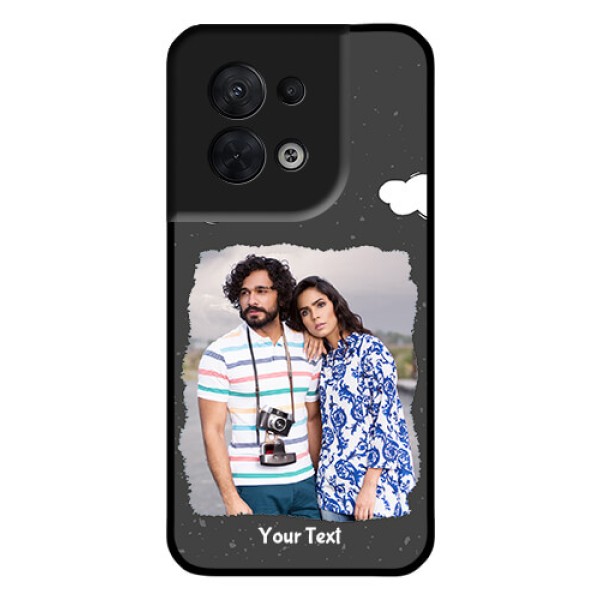 Oppo Reno 8 5G Custom Glass Phone Case - Splashes with love doodles Design Oppo Reno 8 5G Custom Glass Phone Case - Splashes with love doodles Design