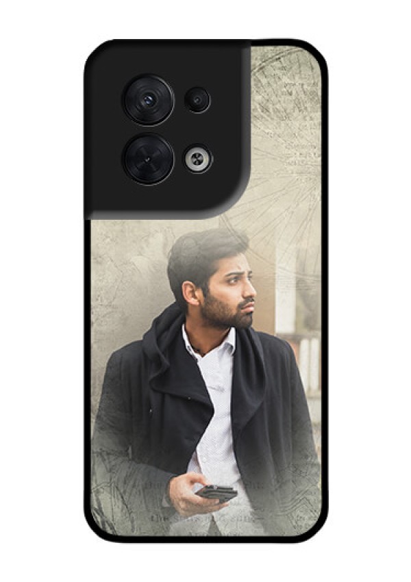 Oppo Reno 8 5G Custom Glass Phone Case - with vintage design