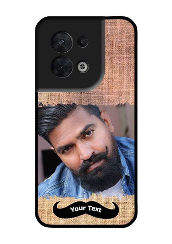 Oppo Reno 8 5G Personalized Glass Phone Case - with Texture Design
