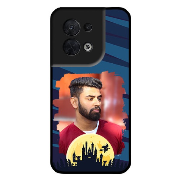 Oppo Reno 8 5G Photo Printing on Glass Case - Halloween Witch Design