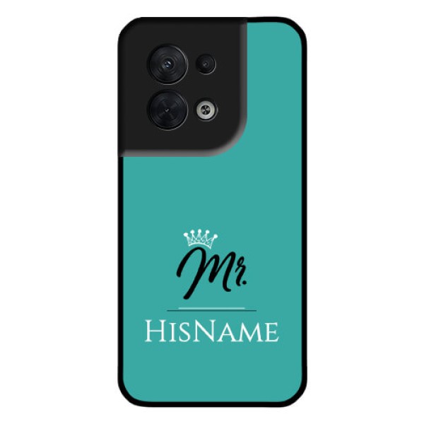 Oppo Reno 8 5G Custom Glass Phone Case Mr with Name