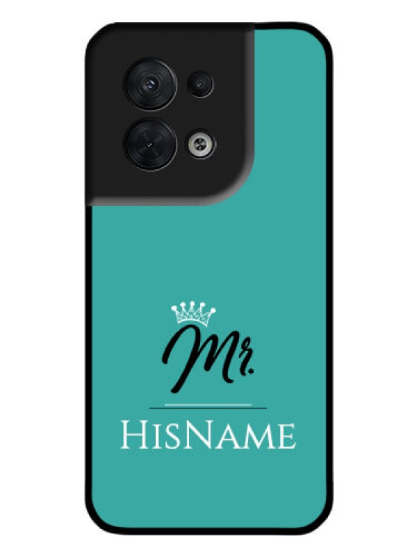 Custom Oppo Reno 8 5G Custom Glass Phone Case Mr with Name