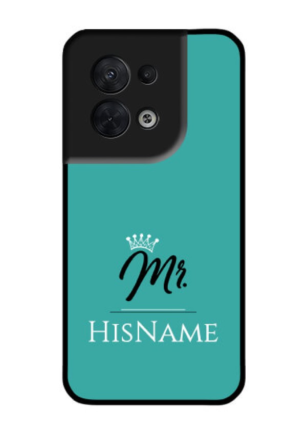 Oppo Reno 8 5G Custom Glass Phone Case Mr with Name