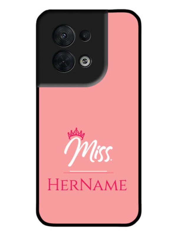 Custom Oppo Reno 8 5G Custom Glass Phone Case Mrs with Name