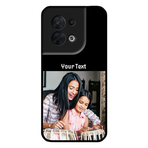 Oppo Reno 8 5G Photo with Name on Glass Phone Case