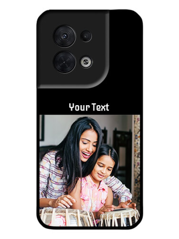 Custom Oppo Reno 8 5G Photo with Name on Glass Phone Case