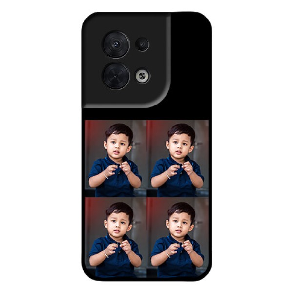 Oppo Reno 8 5G 4 Image Holder on Glass Mobile Cover