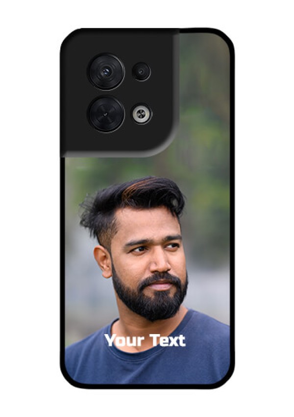 Oppo Reno 8 5G Glass Mobile Cover: Photo with Text