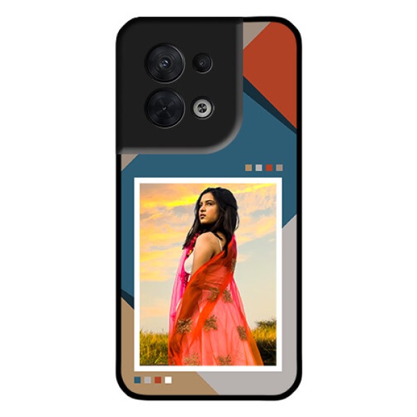 Oppo Reno 8 5G Personalized Glass Phone Case - Retro color pallet Design Oppo Reno 8 5G Personalized Glass Phone Case - Retro color pallet Design
