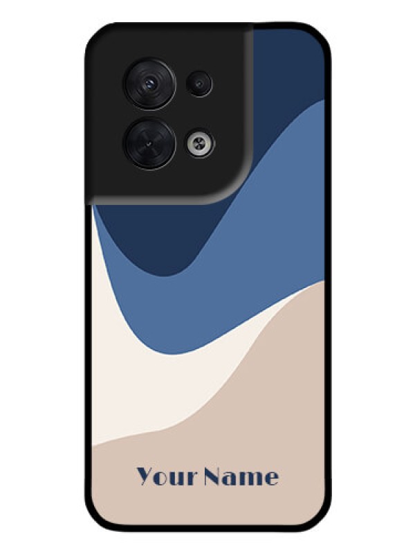 Custom Oppo Reno 8 5G Custom Glass Phone Case - Abstract Drip Art Design