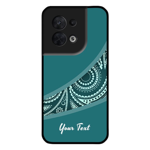 Oppo Reno 8 5G Photo Printing on Glass Case - semi visible floral Design