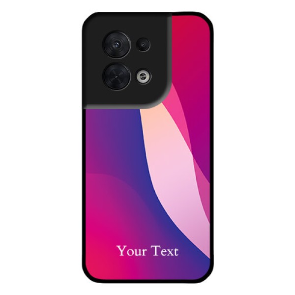Oppo Reno 8 5G Personalized Glass Phone Case - Digital abstract Overlap Design Oppo Reno 8 5G Personalized Glass Phone Case - Digital abstract Overlap Design