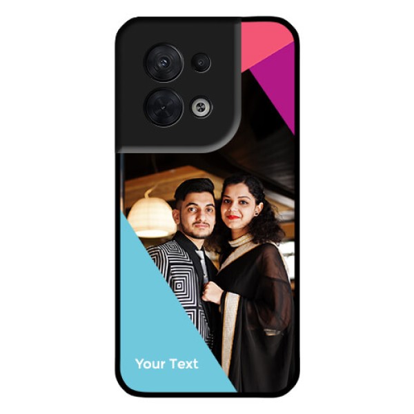 Oppo Reno 8 5G Custom Glass Mobile Case - Stacked Triple colour Design Oppo Reno 8 5G Custom Glass Mobile Case - Stacked Triple colour Design