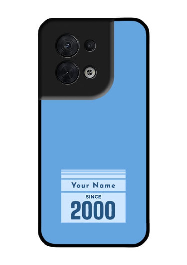 Oppo Reno 8 5G Custom Glass Mobile Case - Custom Year of birth Design