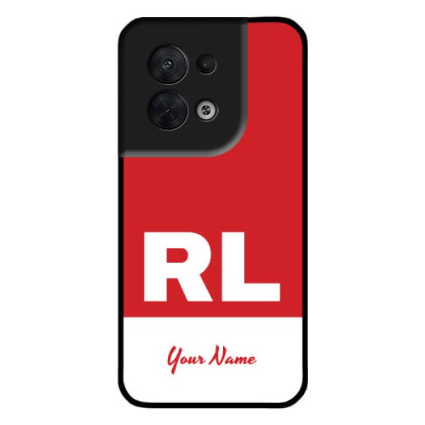 Oppo Reno 8 5G Personalized Glass Phone Case - dual tone custom text Design Oppo Reno 8 5G Personalized Glass Phone Case - dual tone custom text Design