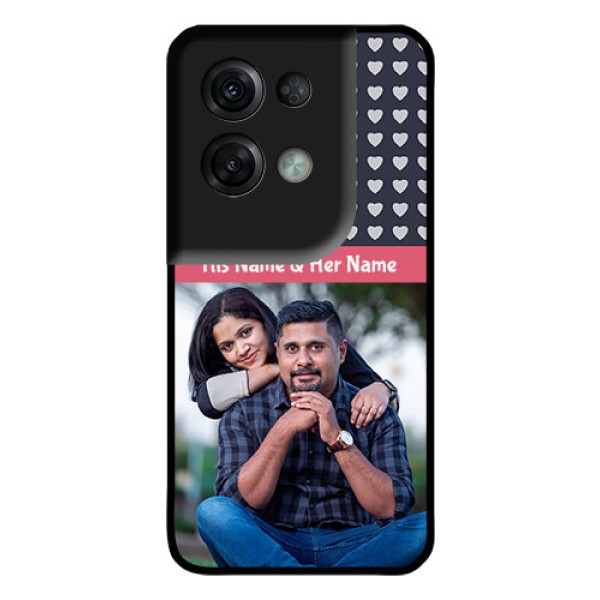 Oppo Reno 8 Pro 5G Custom Glass Mobile Case - Love Symbols Design