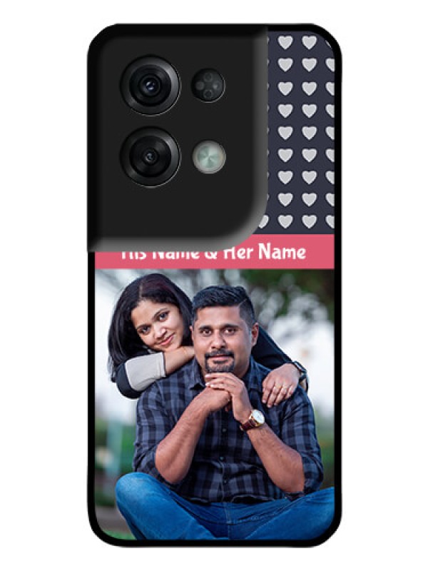 Custom Oppo Reno 8 Pro 5G Custom Glass Mobile Case - Love Symbols Design
