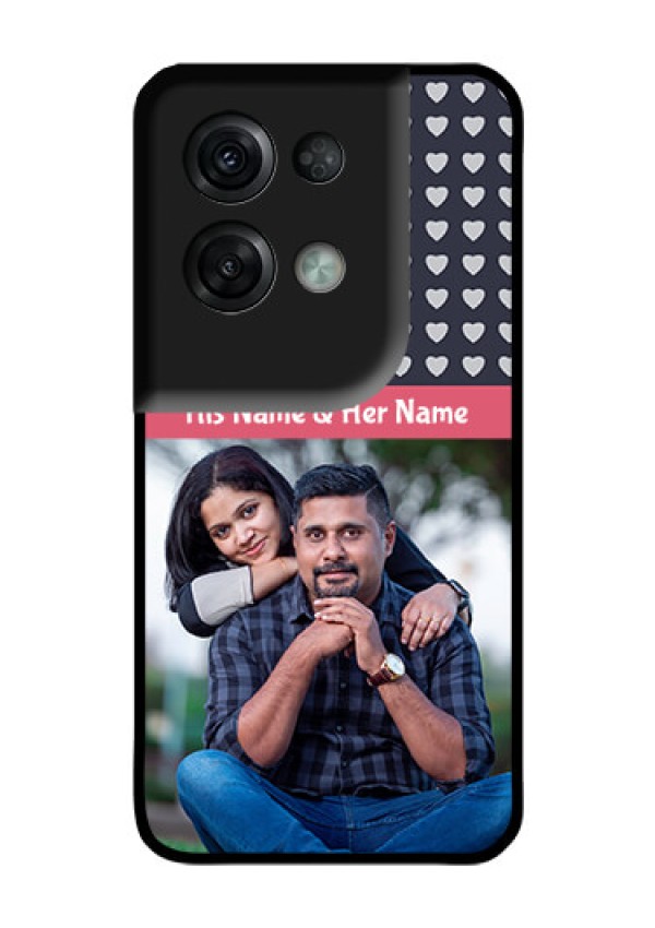 Oppo Reno 8 Pro 5G Custom Glass Mobile Case - Love Symbols Design