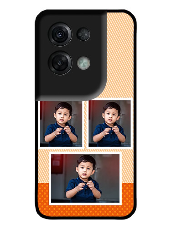 Custom Oppo Reno 8 Pro 5G Photo Printing on Glass Case - Bulk Photos Upload Design