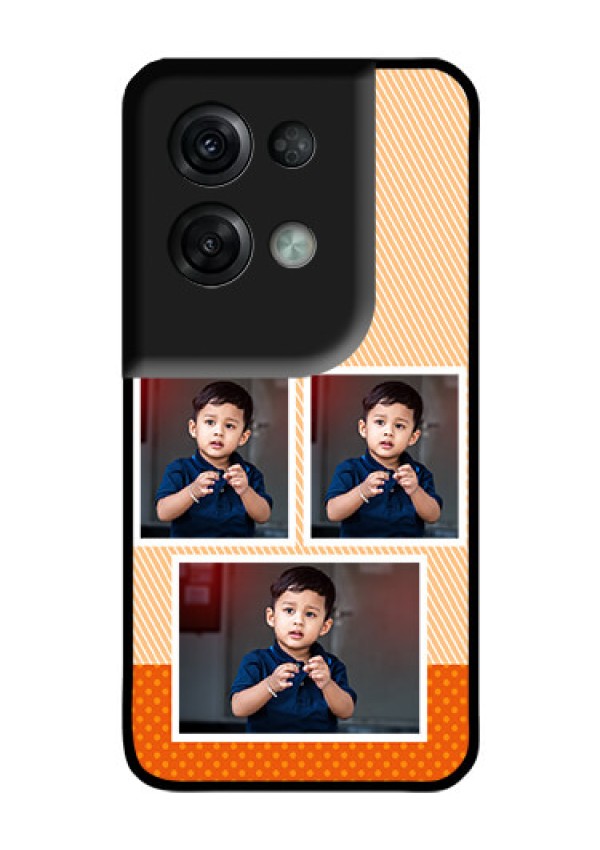 Oppo Reno 8 Pro 5G Photo Printing on Glass Case - Bulk Photos Upload Design